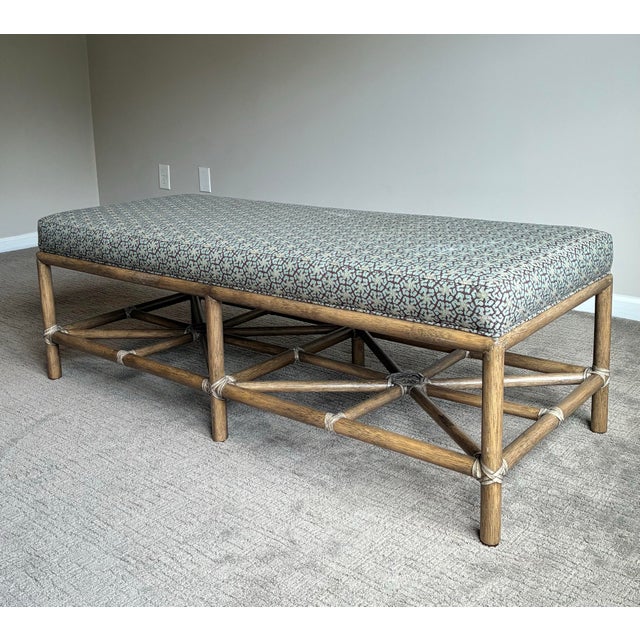 McGuire Late 20th Century McGuire Furniture “Cat’s Cradle” Bench by Barbara Barry For Sale - Image 4 of 7