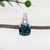 Contemporary 9.4ct London Blue Topaz Pendant w Natural Diamond Accents in 14K Gold | CU 12mm For Sale - Image 3 of 6