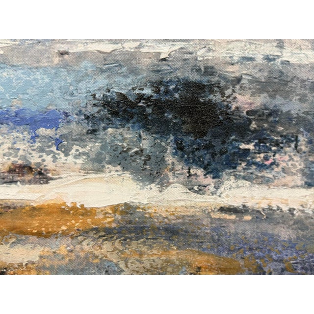 Burns Abstract Textured Print on Canvas, Framed For Sale - Image 10 of 12