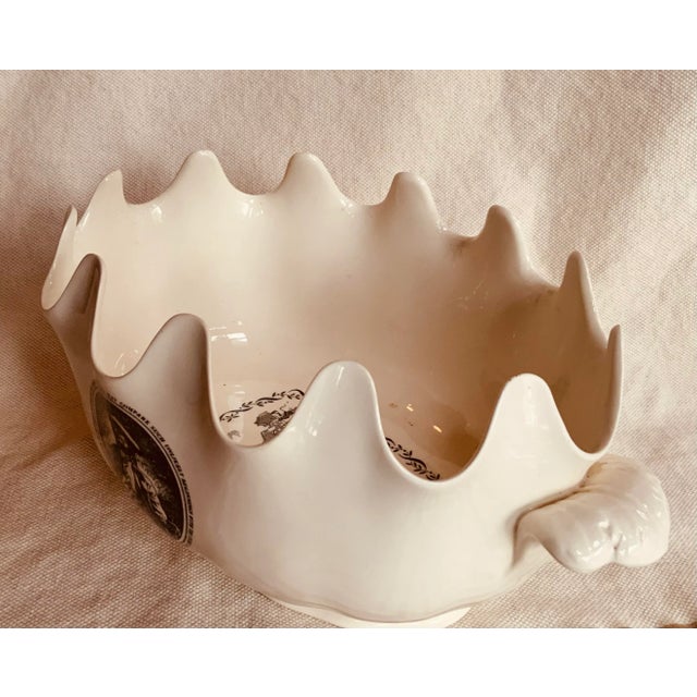 Wedgwood Porcelain Monteith Bowl - Benjamin Franklin - Bailey Banks & Biddle For Sale - Image 6 of 12