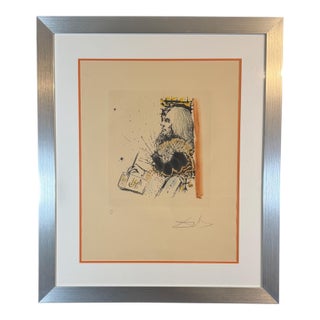 Dali La Vida Sueno Portrait Calderon Hand Signed Numbered Etching Surrealism Art - Signed by Salvador Dali For Sale