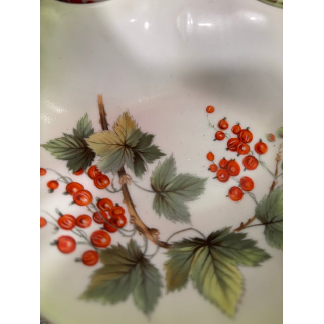 1980s Mid-Century Modern Rare Fruit Server With a Capped Sugar Bowl and Creamer - Andrea by Sadek 3 pcs For Sale - Image 4 of 11