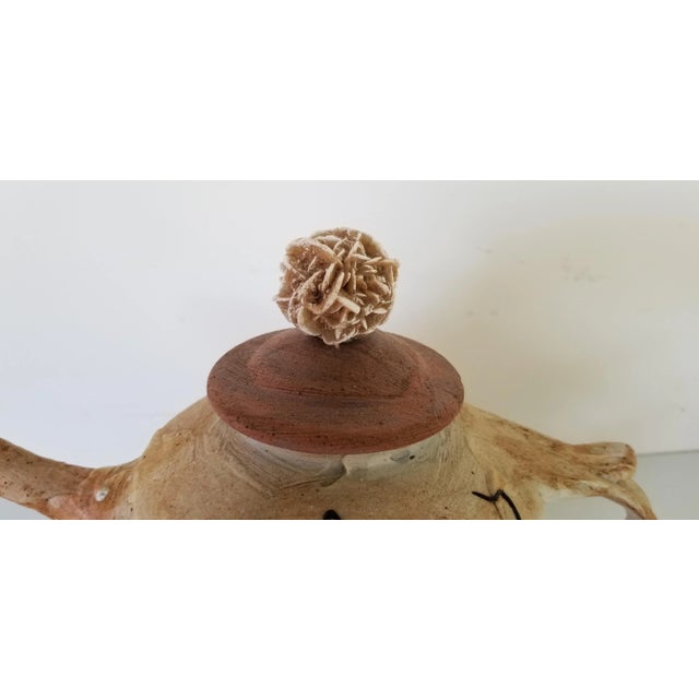 1990's Postmodern Style Art Pottery Vase, Signed For Sale - Image 4 of 12