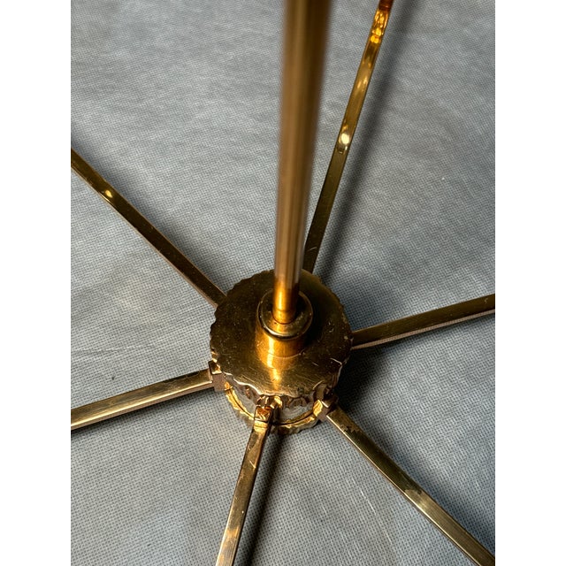 Italian 6-Glass Bowl Chandelier with Gilt Frame, 1970s For Sale - Image 12 of 16