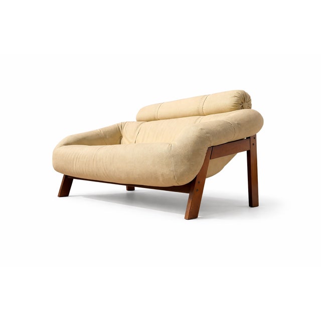 1960s Vintage Brazilian Sofa in Leather, 1960s For Sale - Image 5 of 6