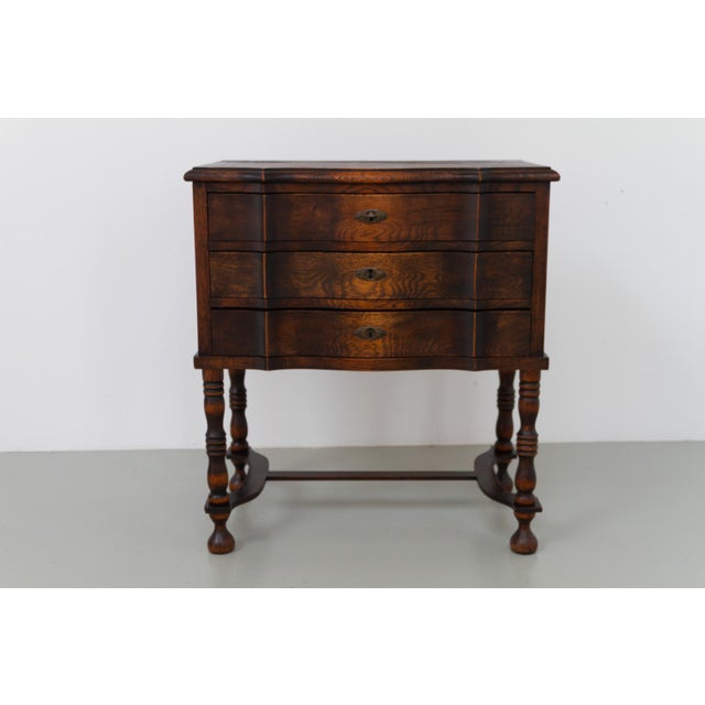 Antique Danish Oak Chest of Drawers, 1910s For Sale - Image 10 of 18