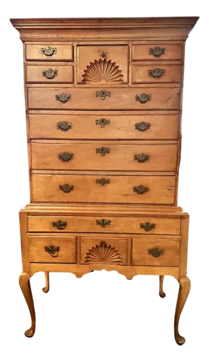 18th Century American Queen Anne Cherry Highboy