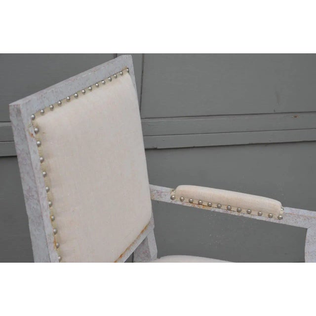 Textile 1940s Vintage Andre Arbus Inspired Chic French Armchair For Sale - Image 7 of 10