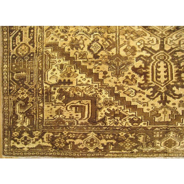 1950s Vintage Persian Heriz Oriental Rug, Room Size, W/ Central Medallion For Sale - Image 5 of 5