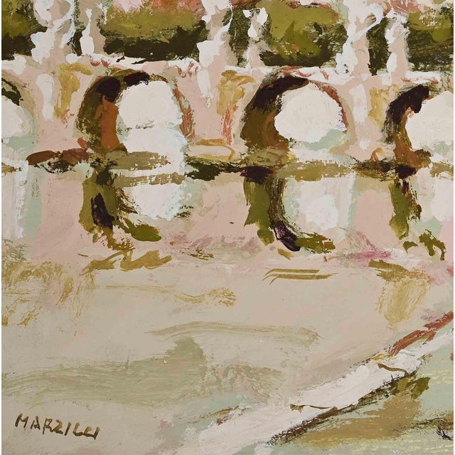 Modern Franco Marzilli, Ballerina in Front of the Ponte Sant'Angelo in Rome, 1970s For Sale - Image 3 of 5