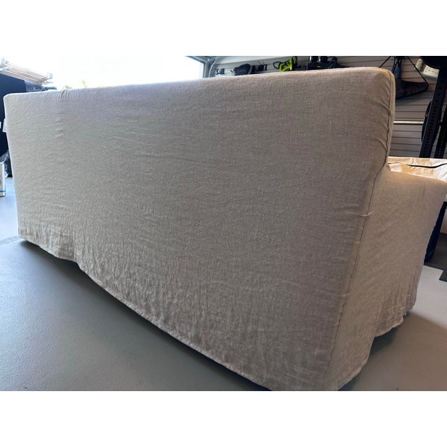 Wood Cisco Home Donato Sofa - Brand New + Extra Slipcover For Sale - Image 7 of 8