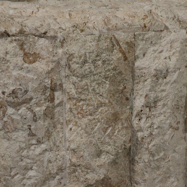 Post Modern Round Mactan Stone Side Table Chairish