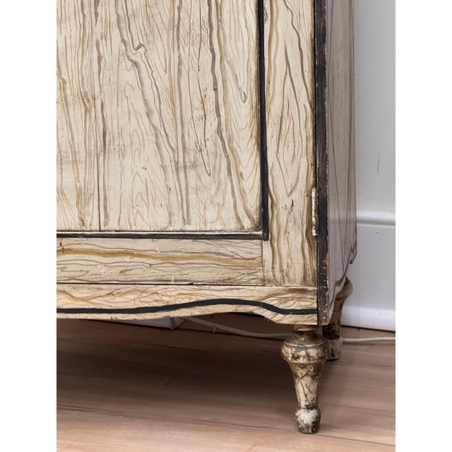 Early 19th Century Diminutive Early 19th Century English Faux Bois Waterfall Bookcase For Sale - Image 5 of 14