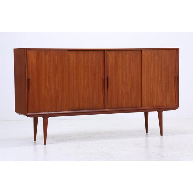 Vintage Teak Highboard by Omann Jun, 1960s For Sale - Image 4 of 18