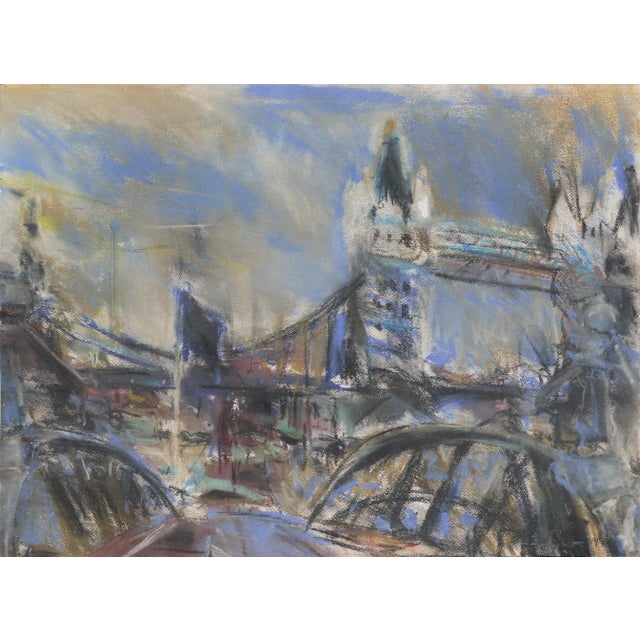 1970s Tower Bridge, London Landscape by Allie William Skelton For Sale - Image 5 of 5