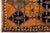 Burnt Orange Mid-20th Century Vintage Turkish Oushak Runner Rug With Geometric Medallions in Burnt Orange and Indigo Blue For Sale - Image 8 of 9