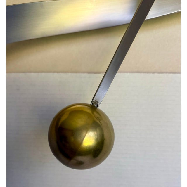 1975 Signed Curtis Jeré Brass & Mixed Metal Abstract Ribbon Sculpture For Sale - Image 9 of 11