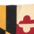 This large vintage flag of Maryland was made in USA from a cotton cloth. Design is entirely sewn and visible on both...