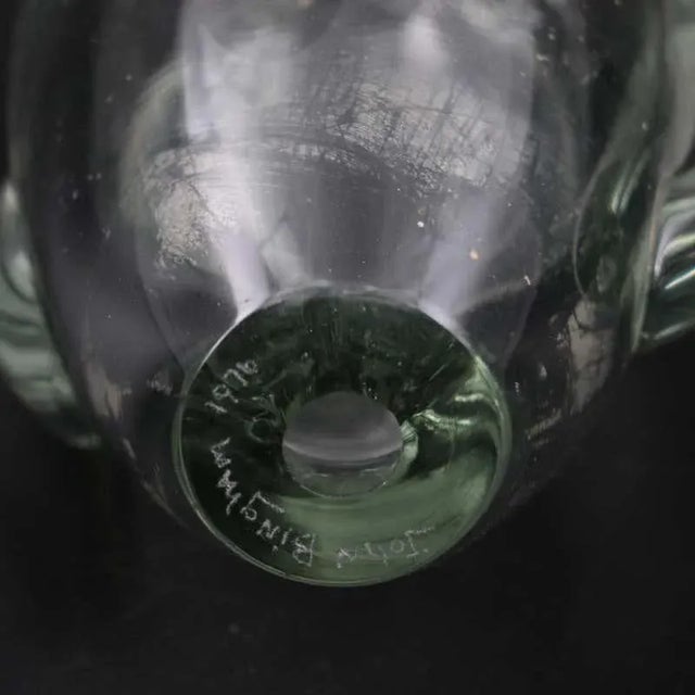 1976 John Bingham Handblown Studio Art Glass Sculpture, Signed For Sale In Los Angeles - Image 6 of 8