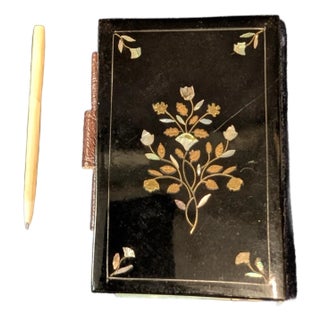 Early 20th Century French Inlaid Notebook For Sale