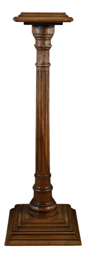 Louis XVI Style Walnut Column, 1920s