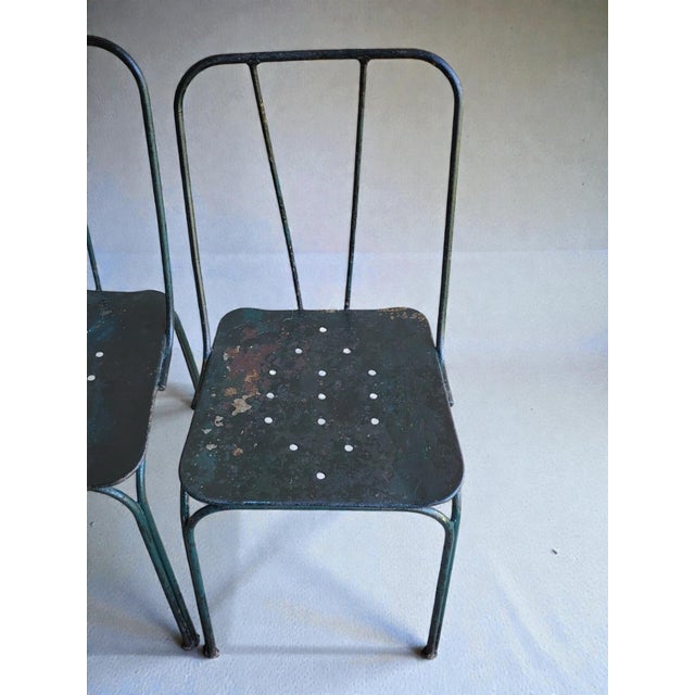 Vintage Garden Chairs from the Parc Et Jardin De Paris, 1950s, Set of 4 For Sale - Image 10 of 13