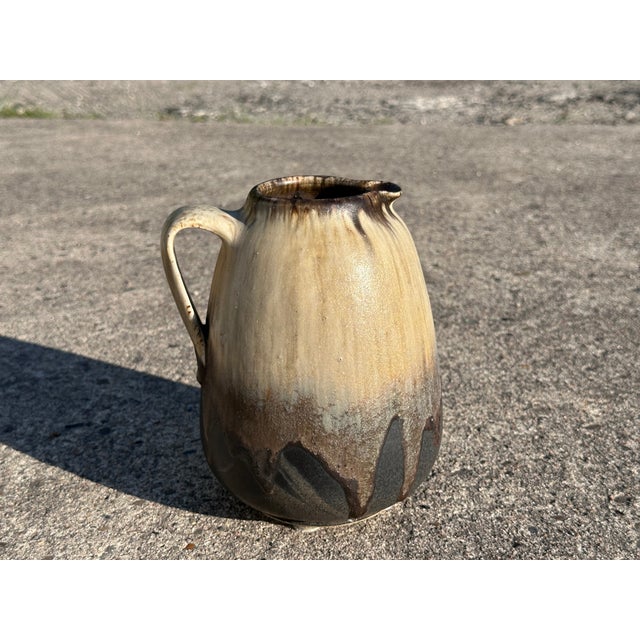 Handmade Lava Flow Glazed Studio Ceramic Jug, Germany, 1970s For Sale - Image 13 of 15