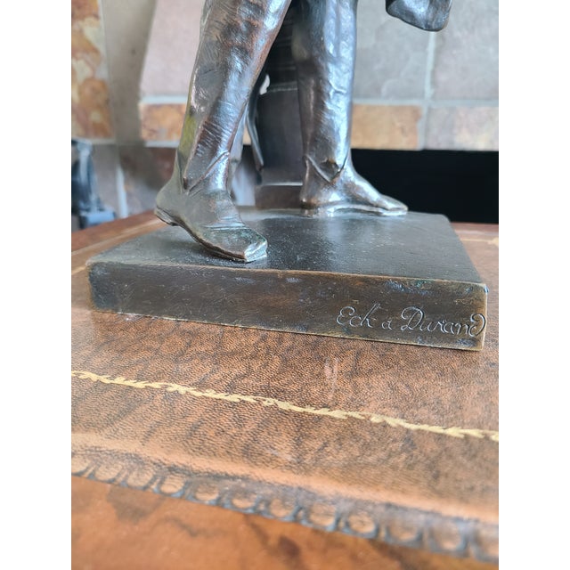 Pierre-Jean David Antique 19th Century Bronze Sculpture Statue of Ambroise Paré For Sale - Image 17 of 18