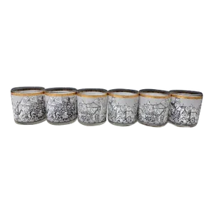 1960s Medieval Cocktail Glasses - Set of 6