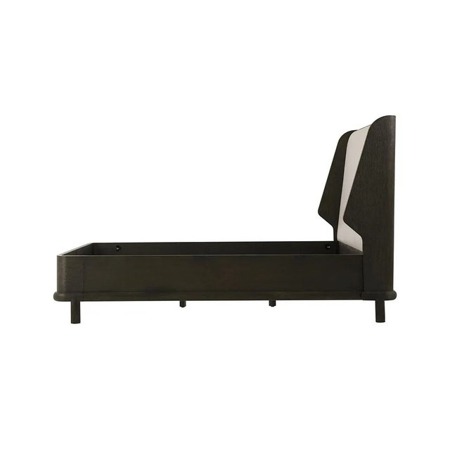 Modern Dark Modern Queen Bed For Sale - Image 3 of 5