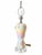 Iridescent Pearlescent Spiral Ribbon Table Lamp With Clear Tiered Base For Sale - Image 10 of 17