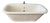 Rare J.L.Mott freestanding earthenware double ended bathtub with tubfill and marble base. Marble Floor Measures: 72” Long...