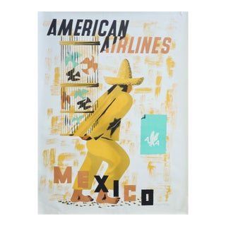 1950s American Travel Poster - American Airlines (Mexico) - Edward McKnight Kauffer For Sale