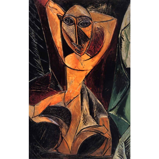 Artist: Pablo Picasso Title: Nude with raised arms Medium: Giclee Marks: L.E numbered Paper size: watercolor paper 19 x 13...