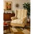 Accent Chair Wing Back Velvet Jacquard Stripe Stuart Funiture Company Asheboro Nc. Retro Kitsch Statement Piece Living Room Office For Sale - Image 11 of 12