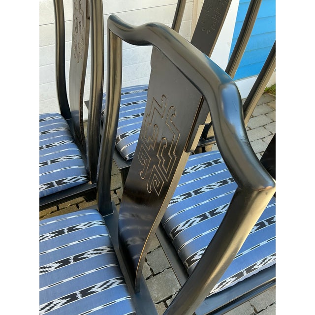 Set of 4 Vintage Century Furniture “Chin Hua” Dining Chairs Design by Raymond Sobota For Sale - Image 11 of 11