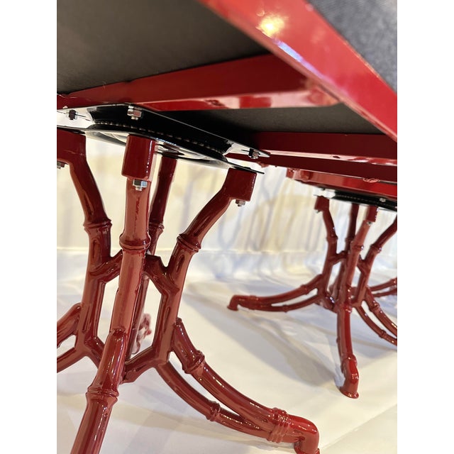 1960s Chinoiserie Chippendale Outdoor Dining Set For Sale - Image 12 of 16