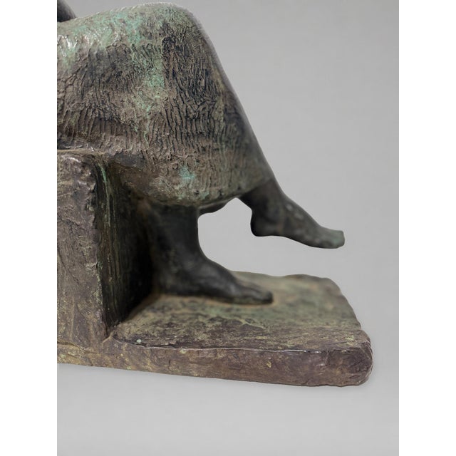 Henry-Ernest Parayre, Seated Mother and Child, H. Rouard Foundry, Paris, 1928 For Sale - Image 11 of 15