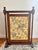 Wood Victorian Style Needlepoint Parrot With Dog Fire Screen For Sale - Image 7 of 12