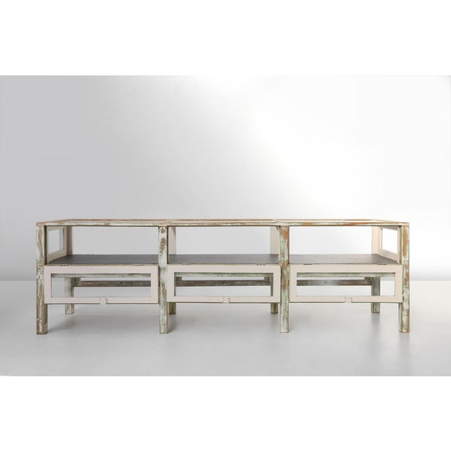 Large Antique Rustic Oak Display Case, 1890s For Sale - Image 12 of 18