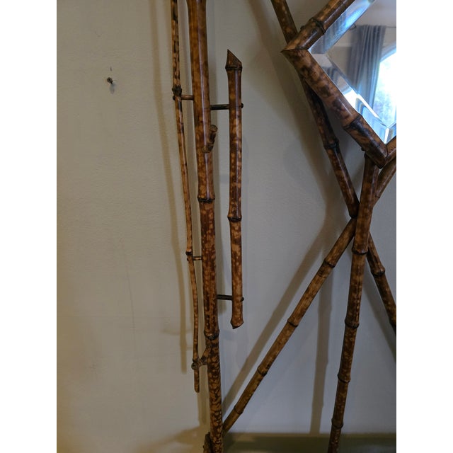 Traditional 1920s Bamboo Hall Tree For Sale - Image 3 of 8
