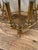 Lightolier 1980s Bouillotte Style Brass 3 Arm Chandelier With Green Tole Shades by Lightolier For Sale - Image 4 of 16
