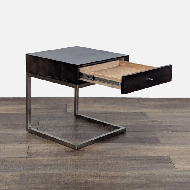 Modern Room & Board Hudson C-Table Nightstand For Sale - Image 3 of 11