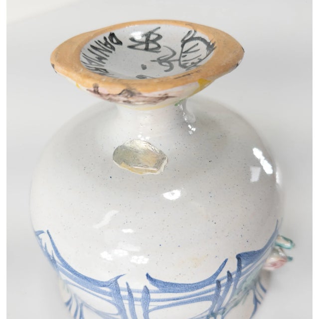 MidCentury Danish Modern Faience Ceramic Potpourri Dish by Bjorn