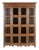 Solid Wood Cabinet with 16 Glazed Compartments For Sale