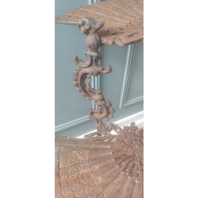 Victorian Cast Iron Three-Tier Plant Stand, 1890s For Sale - Image 4 of 10