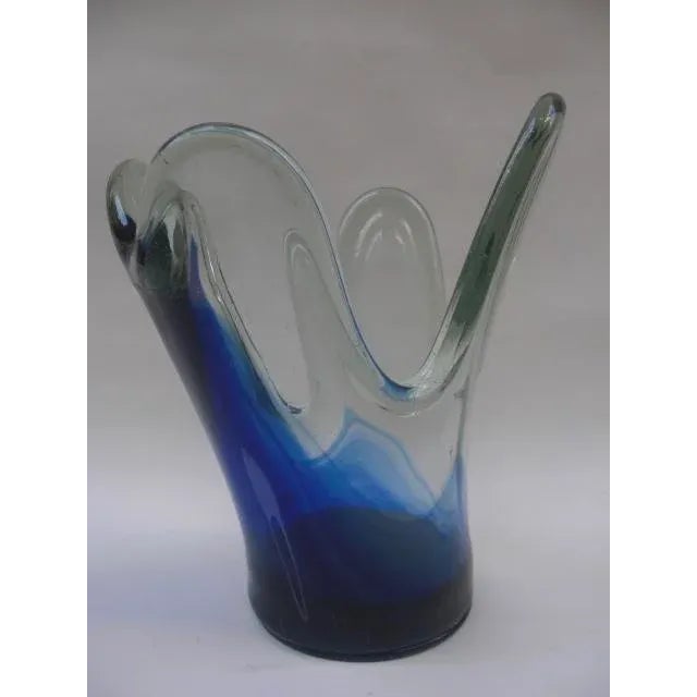 Art Glass Splash Vase For Sale - Image 4 of 9