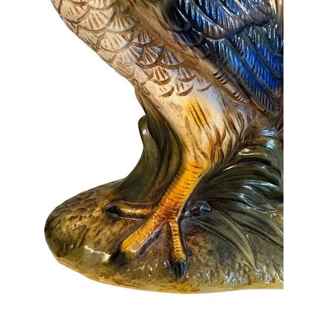 Ceramic Mid 20th Century Large Ceramic Rooster Figurine/Statue For Sale - Image 7 of 10