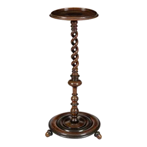 Early 19th Century English or French Walnut Torchere Plant Stand