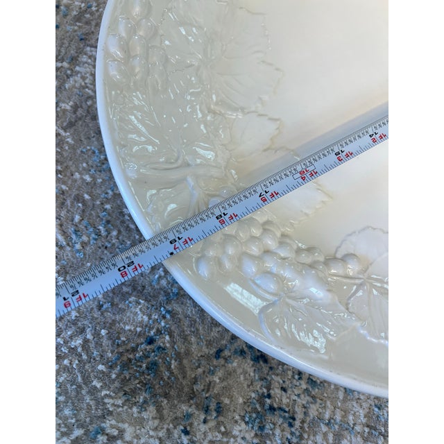 1990s Italian Large Serving White Tray Thanksgiving For Sale - Image 9 of 11